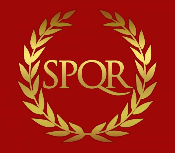 Logo du parti Senatus populusque romanus
